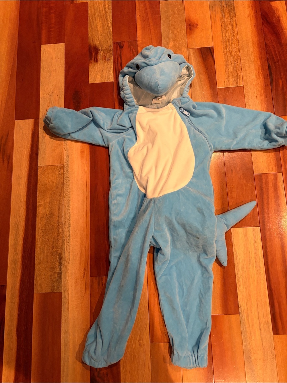 Blue Shark Kids Costume with Hood